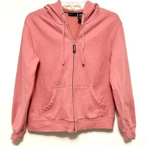 SB Active Petite St John’s Bay Pink Zip sweatshirt Hoodie Jacket Small